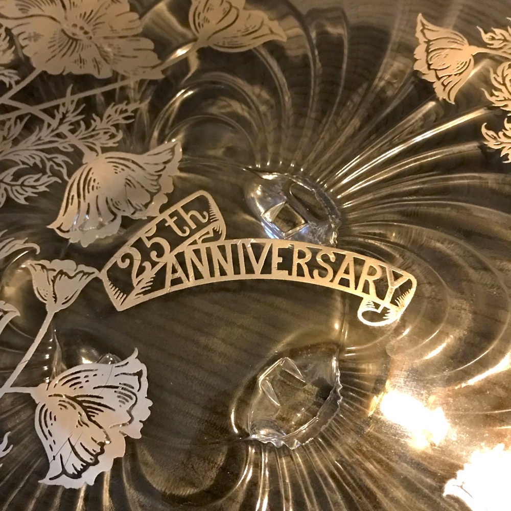 25th wedding anniversary platter